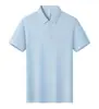 Camisas Polo de Verano, Camisetas Personalizadas, Ropa de Trabajo de Seda Helada, Logo Bordado, Ropa de Trabajo Corporativa de Manga Corta con Cuello, Hecho a Medida