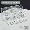 Accesorios de Remaches para Uñas Estilo Punk Anillos Metálicos de Alta Gama para Uñas Decoraciones de Aleación No Extraíbles DIY