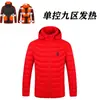 Ropa de algodón con calefacción transfronteriza para hombre, ropa inteligente con calefacción eléctrica, ropa con calefacción para parejas, chaqueta, abrigo de invierno, ropa de algodón con calefacción para mujer