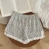 Shorts de Seguridad de Algodón Modal Floral Pastoral para Mujer, Shorts tipo Boxer, Ropa de Dormir para Casa, Se Pueden Usar Afuera como Leggings