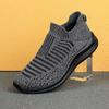 Novo tênis casual de malha respirável para corrida, sola macia, malha macia, tênis de malha voadora, tênis de coco para atacado transfronteiriço de comércio exterior