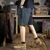 Pantalones Cortos de Trabajo Casuales Deportivos para Hombre de Algodón Puro Finos de Marca de Moda Verano 2026, Corte Holgado, Talla Grande, de Longitud Media