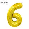 Novo Balão Digital Grande de 40 polegadas Versão Americana 0-9 Imitação de Alumínio Americano Balão para Arranjo de Festa de Aniversário Festa de Balões