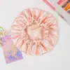 Gorro de Ducha Transpirable de Doble Capa Imitación Seda Transfronterizo Turbante para Cuidado del Cabello en Casa Diseño de Ala Ancha Ajustable Gorro para el Cabello