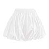 Calça Saia Botão de Flor Nuvem Negra Feminina Verão Cintura Alta Slim Abóbora Bufante A-Line Casual Bolha Lanterna Shorts