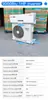 Ar Condicionado de Exportação para Comércio Exterior 9000/12000Btu 1/1.5Hp Inversor Frequência Variável Tipo Somente Resfriamento Tipo de Parede
