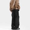 Pantalones casuales con remaches para hombre, otoño e invierno 2024, estilo americano, retro, de alta gama, estilo rufián, holgados y rectos.