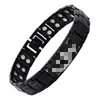 Pulseira magnética retro de moda popular com impressão a laser, fileira dupla, ornamentos de mão para casal removíveis, em estoque, atacado