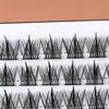 Trilogía del Hombre Perezoso Gran Capacidad Diez Filas de Pestañas Postizas de Cómic Simulación Natural Segmentadas Agrupadas Individualmente Pestañas Postizas