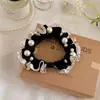 Nova Coleção Coreana de Scrunchies Plissados de Renda com um Toque de Luxo, Acessório de Prendedor de Cabelo Simples e Moderno com um Toque de Elegância