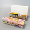 Caja de Embalaje Desechable Rectangular Rosa de Dibujos Animados para Perrito Caliente, Fruta Confitada, Comida para Llevar, Caja para Papas Fritas, Pollo Frito Coreano, Caja para Snacks