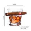 Copo de Cristal Europeu para Charuto Brandy Quadrado Luxo Leve Casa Uísque Copo Criativo de Vidro Copo de Água Comércio Exterior