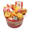 Casa de Juegos Infantil Hamburguesa Juguete Papas Fritas Pizza Niñas Juego de Cocina de Simulación Regalo Educativo Cumpleaños Niño