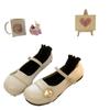 Zapatos Planos Mary Jane de Piel para Mujer 2026 Verano Nueva Moda Cómodos Versátiles Retro Estilo Británico Zapatos para Combinar con Faldas