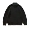 Ropa Vintage 25 Otoño/Invierno Nuevo Japonés Retro Simple Color Sólido Suéter con Bolsillo Chaqueta Cardigan con Cremallera y Cuello Alto para Hombre