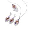 Traje de joyería de pavo real de lujo exquisito con circonita europea y americana, accesorios de boda para novia, accesorios para fotografía de estudio, joyería al por mayor