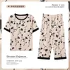 2025 Pijamas Nuevos para Mujer Verano Algodón Puro Manga Corta Pantalones Cortos 100% Algodón Verano Casual Deportivo Ropa de Casa Z