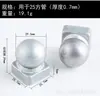 Tampão quadrado para poste de tubo de ferro forjado Tampa de bola base para tubo redondo de cerca Decoração de poste de cerca com tampa esférica