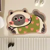 Tapete de Banheiro com Tema de Gato, Tapete Absorvente para Vaso Sanitário, Carpete de Banheiro Antiderrapante de Terra de Diatomáceas