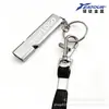 Apito de Metal Personalizado de Venda Quente Transfronteiriça com Cordão, Apito de Alta Frequência para Salva-Vidas, Apito de Emergência para Sobrevivência ao Ar Livre, Apito de Alumínio para Fogo