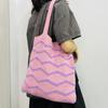 2022 Nuevo bolso ins bolso tejido bolso cnic bolso de hombro bolso de rayas bolso tote bolso tejido bolso retro