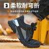 Nuevo Modelo 2025 de Zapatos de Protección Laboral para Hombre, Anti-Aplastamiento, Anti-Perforación, Transpirables para Todas las Estaciones, Ligeros, Anti-Olor, Zapatos de Trabajo de Seguridad Tipo Perilla para Sitios de Construcción