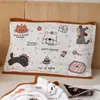 Toallas de Almohada de Algodón Puro para Niños, un Par de 40X60 Absorbentes de Sudor y Antideslizantes Toallas de Almohada de Gasa de Algodón para Bebé, Toallas Almohadilla Gruesas de Dibujos Animados