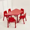Mesas y sillas de tablero ignífugo para jardín de infantes al por mayor clase de entrenamiento educación temprana mesa elevable para niños mesa de escalera combinación de mesa de juego