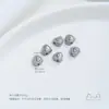 Contas de aço titânio com nós, coração, olho, trevo de quatro folhas, rosa, espaçadores, acessórios para pulseira e colar DIY feitos à mão, não desbota