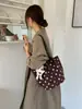 Bolso tote de gran capacidad, moderno y único para mujer, nuevo y elegante bolso de hombro de verano 2026, bolso cubo de lunares para ir al trabajo