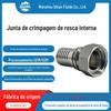 Conector Fêmea com Rosca Ondulada 316L Rc Conector de Mangueira com Rosca Interna Tipo Bspt Resistente à Ferrugem Resistente à Pressão Tipo de Fixação