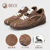 Zapatos de Mujer Gongyang 2026 Otoño Nuevos de Piel Genuina Versátiles de Moda Casual para Mujer, Cómodos Zapatos Planos Deportivos con Cordones para Mujer