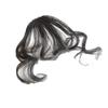 Peluca de Flequillo Femenino Flequillo de Aire Cabello Rizado Flequillo Falso Sin Costuras Esponjoso Lana de Seda de Alta Temperatura Pieza de Flequillo Rizado Ligera y Delgada
