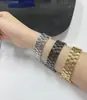 Para Apple Applewatch S8 Relógio Novo liga de grão reto fivela dobrável iwatch se pulseira de metal