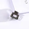 Clip de Pinza para Cabello Cuadrado Mini Pequeño de 2.2 cm Pinza de Tiburón Pequeña para Mitad del Cabello Joyería para Agarrar el Cabello Texturizada Mate