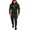 Novo Pulôver Camuflado Esportivo Casual Fitness ao Ar Livre para Homens Terno Camuflado Sublimado