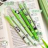 Bolígrafo de Gel Tipo Prensa de Panda de Dibujos Animados Bolígrafo de Firma Creativo Papelería para Estudiantes Bolígrafo de Secado Rápido para Ejercicios de Escritura 0.5mm Bolígrafo Azul