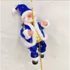 Navidad Europea Eléctrico Escalando Cuentas Papá Noel Hogar Niños Juguetes Eléctricos Regalo de Navidad Decoraciones
