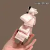 Presilha banana plissada de chifon, presilha vertical, presilha de garra de verão de alta qualidade, presilha para rabo de cavalo na nuca, presilha de cabelo elegante e delicada