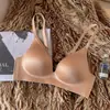 Ropa Interior Satinada Sin Costuras de Alta Gama para Mujer, Soporte Anti-Caída Push-up para Busto Pequeño, Sujetador Cómodo de una Pieza sin Aros