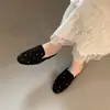 Mocasines Planos Retro de Ante para Mujer, Mocasines sin Talón Deslizables para Uso en Exteriores, Primavera/Verano 2026