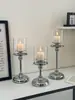 Portavelas con Diseño de Lujo Dorado de Estilo Europeo, Decoración de Mesa de Hotel Old Money, Base para Velas, Regalo para Casa Nueva