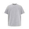 Camiseta americana vintage bordada com letras, cor sólida, combinando, simples, de manga curta, para homens e mulheres, blusa solta e casual de verão para casais