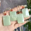 Colgante de Paz de Aventurina Natural en Color Agua Clara, Candado Nube de Aventurina, Gota de Agua, Flor de Peonía, Colgante de Jade Mariposa
