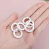 Hebilla de Resorte Pintada de Colores Accesorios para Maletas Anillo de Resorte Llavero Redondo Joyería DIY Eslabón Hecho a Mano Anillo de Aleación