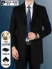Casaco Masculino Pierre Cardin Lassel de Cashmere Médio Longo Outono Inverno Novo Casaco de Lã Espessado Casaco