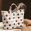 2026 Nuevo Sitio Independiente Transfronterizo Temu Bolso de Mano Impermeable PVC+Lona Portátil de Viaje Bolso de Hombro Bolso Tote