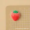 Accesorios Serie de Fresas Multicolores Fruta de Simulación Clip para el Cabello de Niña Llavero Estuche para Teléfono Crocs Pegamento de Crema para Manualidades