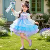 Vestido de Verão para Meninas 2026 Novo Vestido de Princesa Sereia Infantil Menina Lolita Vestido de Festa de Aniversário