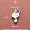 Plata pura 999 maciza lisa plata finamente elaborada Ruyi lingote paz colgante ábaco pepita de plata cerradura de plata accesorio pulsera DIY